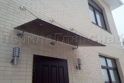 Стеклянные козырьки на вантах в Красноярске. Готовые проекты ПерилаГлавСнаб - фото 27