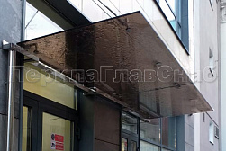 Стеклянные козырьки на вантах в Красноярске. Готовые проекты ПерилаГлавСнаб - фото 31