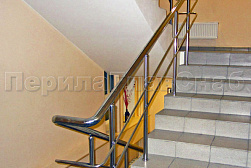 Перила и ограждения из нержавеющей стали с двумя ригелями в Красноярске. Готовые проекты ПерилаГлавСнаб - фото 11