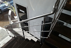 Ограждения из нержавеющей стали с тремя ригелями в Красноярске. Готовые проекты ПерилаГлавСнаб - фото 10