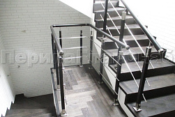 Ограждения из нержавеющей стали с тремя ригелями в Красноярске. Готовые проекты ПерилаГлавСнаб - фото 6