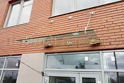 Стеклянные козырьки на вантах в Красноярске. Готовые проекты ПерилаГлавСнаб - фото 7