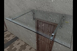 Консольные козырьки и навесы в Красноярске. Готовые проекты ПерилаГлавСнаб - фото 12