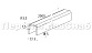 Профиль П-образный, L=2000 мм, t=1.5 мм, для стекла 16 мм, шлиф. (AISI 304) Ф-0456