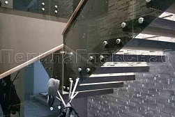 Стеклянные перила для колодезных лестниц в Красноярске. Готовые проекты ПерилаГлавСнаб - фото 6