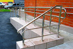 Поручни для инвалидов из нержавеющей стали в Красноярске. Готовые проекты ПерилаГлавСнаб - фото 16