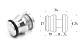 Комплект раздвижной системы для душевой, AISI 304, шлифованный t401 SSS