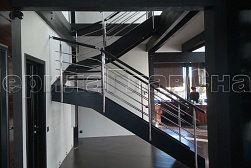 Перила для лестниц из металла в Красноярске. Готовые проекты ПерилаГлавСнаб - фото 8