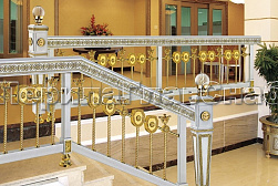 Латунные перила под золото в Красноярске. Готовые проекты ПерилаГлавСнаб - фото 18 Латунные перила под золото в Красноярске. Готовые проекты ПерилаГлавСнаб - фото 18