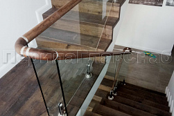 Перила и ограждения из нержавейки и дерева в Красноярске. Готовые проекты ПерилаГлавСнаб - фото 23