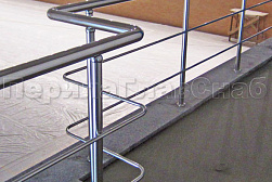 Перила и ограждения из нержавеющей стали с двумя ригелями в Красноярске. Готовые проекты ПерилаГлавСнаб - фото 13