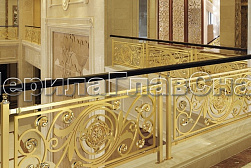 Латунные перила под золото в Красноярске. Готовые проекты ПерилаГлавСнаб - фото 16 Латунные перила под золото в Красноярске. Готовые проекты ПерилаГлавСнаб - фото 16