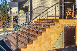 Ограждения из нержавеющей стали с тремя ригелями в Красноярске. Готовые проекты ПерилаГлавСнаб - фото 3