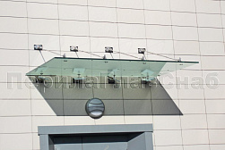 Стеклянные козырьки на вантах в Красноярске. Готовые проекты ПерилаГлавСнаб - фото 29