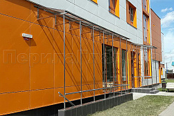 Козырьки и навесы на металлокаркасе в Красноярске. Готовые проекты ПерилаГлавСнаб - фото 15