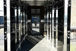 Стеклянные козырьки на спайдерах в Красноярске. Готовые проекты ПерилаГлавСнаб - фото 2