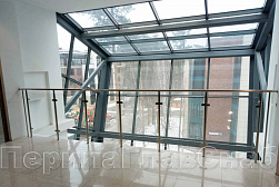 Стеклянные ограждения для торговых  и бизнес центров в Красноярске. Готовые проекты ПерилаГлавСнаб - фото 10