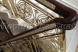 Латунные перила под золото в Красноярске. Готовые проекты ПерилаГлавСнаб - фото 11 Латунные перила под золото в Красноярске. Готовые проекты ПерилаГлавСнаб - фото 11