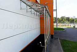 Козырьки и навесы на металлокаркасе в Красноярске. Готовые проекты ПерилаГлавСнаб - фото 16