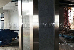 Облицовка колонн нержавеющей сталью в Красноярске. Готовые проекты ПерилаГлавСнаб - фото 10