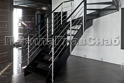 Четырёх и многоригельные перила и ограждения в Красноярске. Готовые проекты ПерилаГлавСнаб - фото 2