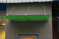 Стеклянные козырьки на вантах в Красноярске. Готовые проекты ПерилаГлавСнаб - фото 13