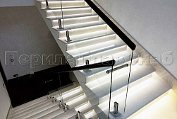 Ограждения для лестниц в Красноярске. Готовые проекты ПерилаГлавСнаб - фото 1