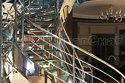 Ограждения для лестниц в Красноярске. Готовые проекты ПерилаГлавСнаб - фото 19