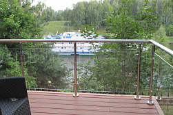 Перила и ограждения для террас в Красноярске. Готовые проекты ПерилаГлавСнаб - фото 22