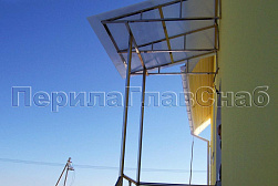 Козырьки и навесы на металлокаркасе в Красноярске. Готовые проекты ПерилаГлавСнаб - фото 22