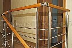 Ограждения из нержавеющей стали с тремя ригелями в Красноярске. Готовые проекты ПерилаГлавСнаб - фото 11