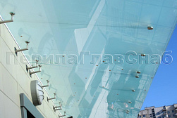 Стеклянные козырьки на вантах в Красноярске. Готовые проекты ПерилаГлавСнаб - фото 28