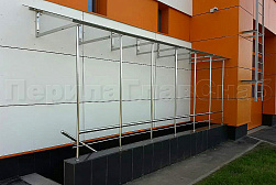 Козырьки и навесы на металлокаркасе в Красноярске. Готовые проекты ПерилаГлавСнаб - фото 17