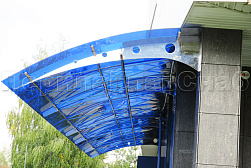 Консольные козырьки и навесы в Красноярске. Готовые проекты ПерилаГлавСнаб - фото 3