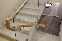 Перила и ограждения из нержавейки и дерева в Красноярске. Готовые проекты ПерилаГлавСнаб - фото 7