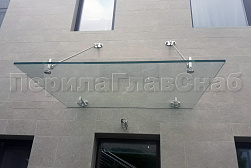 Стеклянные козырьки на вантах в Красноярске. Готовые проекты ПерилаГлавСнаб - фото 19