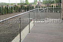 Перила и ограждения для террас в Красноярске. Готовые проекты ПерилаГлавСнаб - фото 20