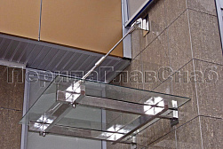 Козырьки и навесы на металлокаркасе в Красноярске. Готовые проекты ПерилаГлавСнаб - фото 25