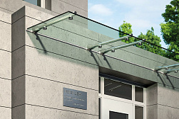 Консольные козырьки и навесы в Красноярске. Готовые проекты ПерилаГлавСнаб - фото 8