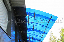 Консольные козырьки и навесы в Красноярске. Готовые проекты ПерилаГлавСнаб - фото 2