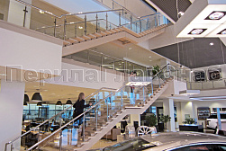 Стеклянные перила для атриумов в Красноярске. Готовые проекты ПерилаГлавСнаб - фото 19