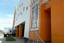 Козырьки и навесы на металлокаркасе в Красноярске. Готовые проекты ПерилаГлавСнаб - фото 12