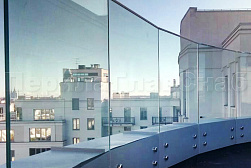 Цельностеклянные ограждения для крыш в Красноярске. Готовые проекты ПерилаГлавСнаб - фото 6