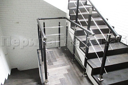 Перила и ограждения из нержавейки и дерева в Красноярске. Готовые проекты ПерилаГлавСнаб - фото 5