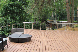 Перила и ограждения для террас в Красноярске. Готовые проекты ПерилаГлавСнаб - фото 24