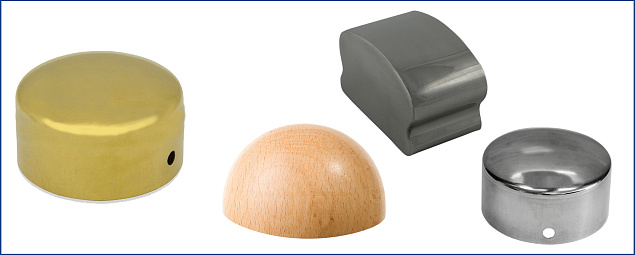 Заглушки для деревянного поручня в Красноярске. Комплектующие для лестничных ограждений и перил ПерилаГлавСнаб  Заглушки для деревянного поручня в Красноярске. Комплектующие для лестничных ограждений и перил ПерилаГлавСнаб